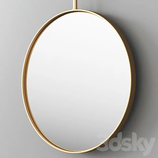 DDL FORMA Round framed wall-mounted mirror by DDL Mirror set 3DS Max Model