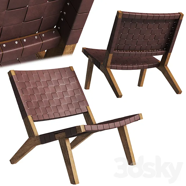 DE LA ESPADA 128 Lounge Chair 3ds Max