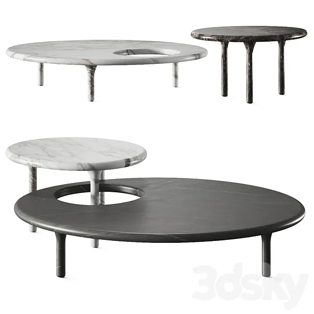 De Padova Honore Marble Coffee Tables 3ds Max