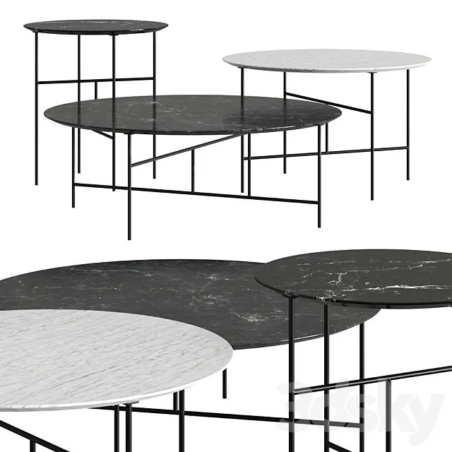 De Padova Sen Coffee Tables 3ds Max
