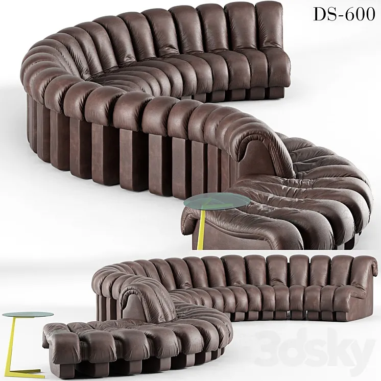 De Sede DS 600 Sofa 3DS Max