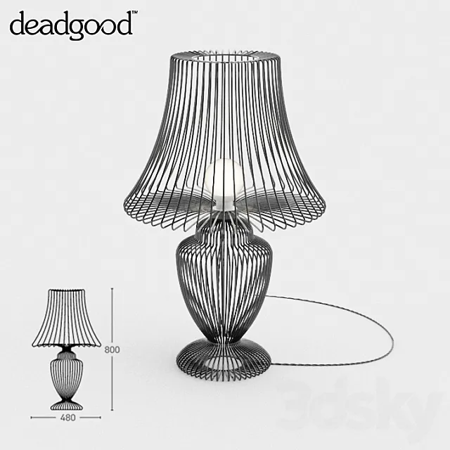 Deadgood Wire Table Lamp 3DSMax File