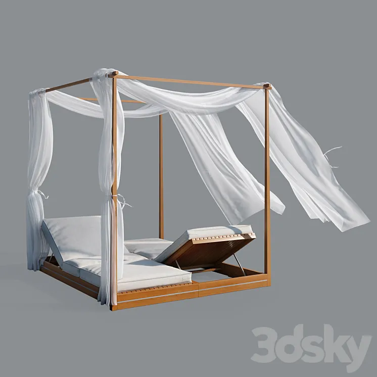 Deck chair Essenza Ethimo 3DS Max