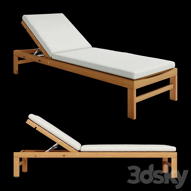 Deck chair Ethimo Sand 3DS Max