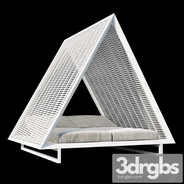Deck chair vondom vineyard daybed 3dsmax Download