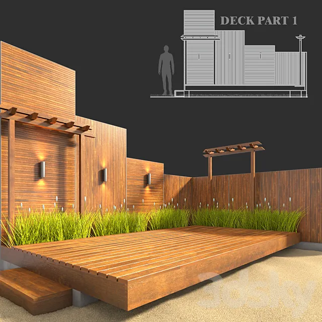 Deck part1 3ds Max