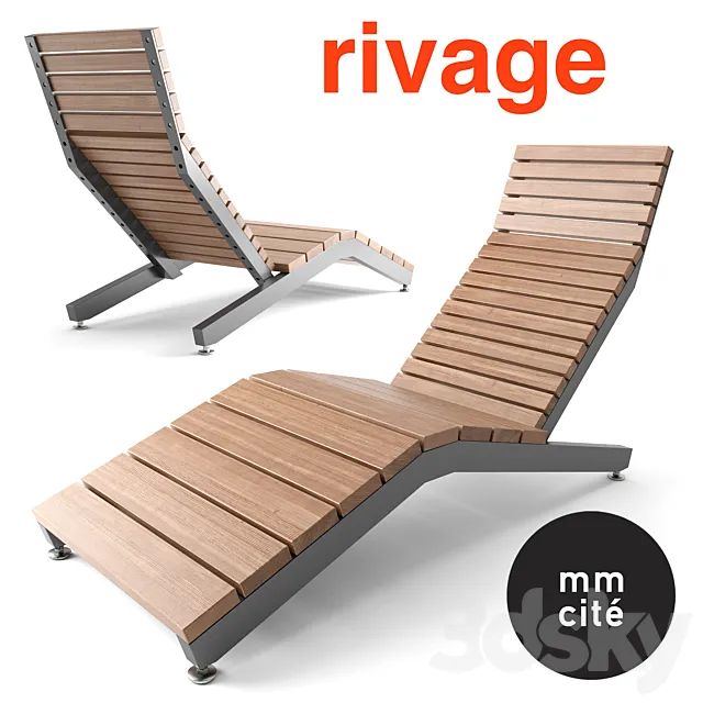 Deckchair MMCITE RIVAGE 3DS Max Model