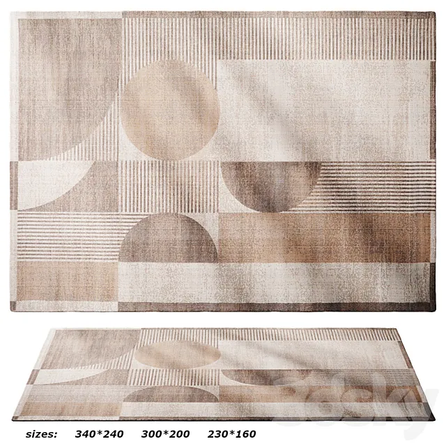 Deco – Beige Rug by RUGVISTA 3ds Max