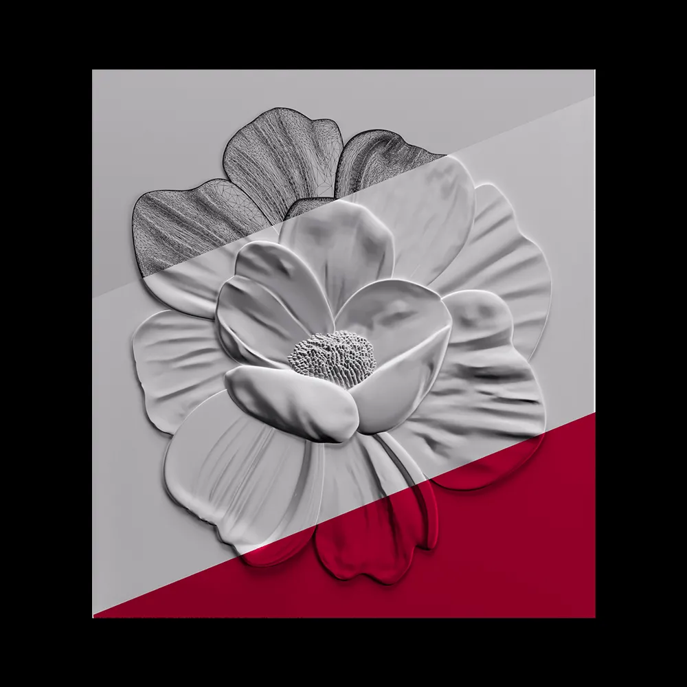 Deco Line – Peony 3ds Max