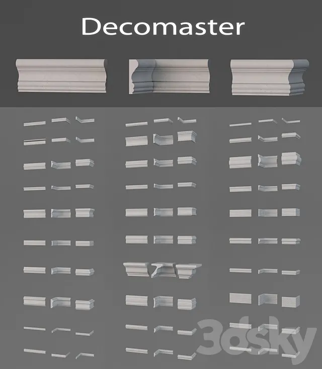 Decomaster moldings (vol 2) 3DSMax File