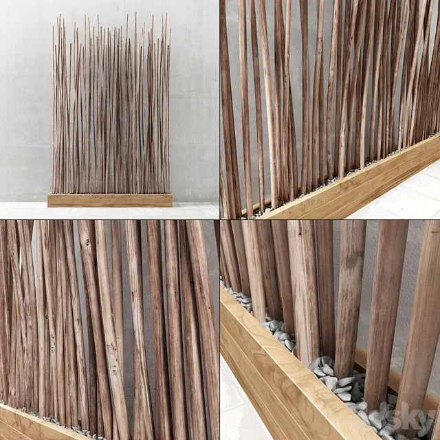 Decor branch pebble 3dsMax Model