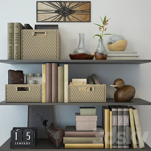 Decor brown color 3DS Max Model