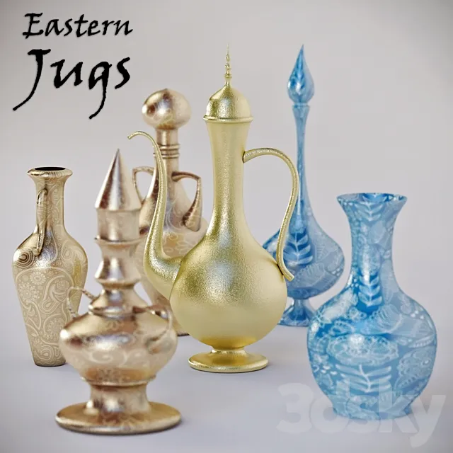 Decor Eastern Jugs 3ds Max