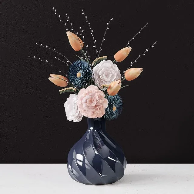 Decor Flowers set 2 3dsMax Model