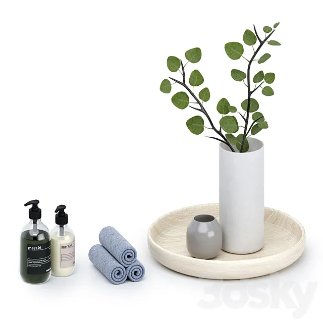 Decor for the bathroom 3ds Max