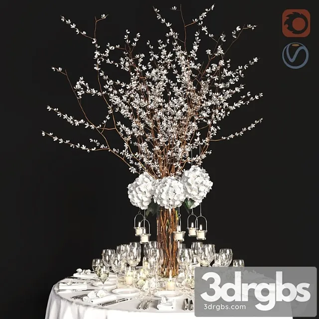 Decor for the festive table 3dsmax Download