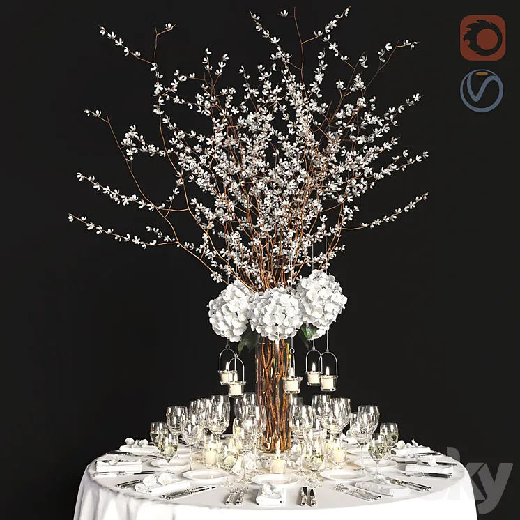 Decor for the festive table 3DS Max