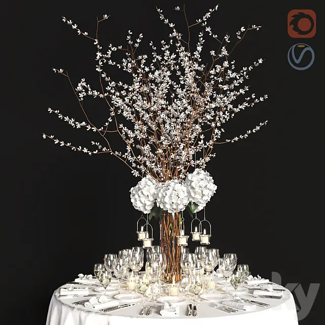 Decor for the festive table 3dsMax Model