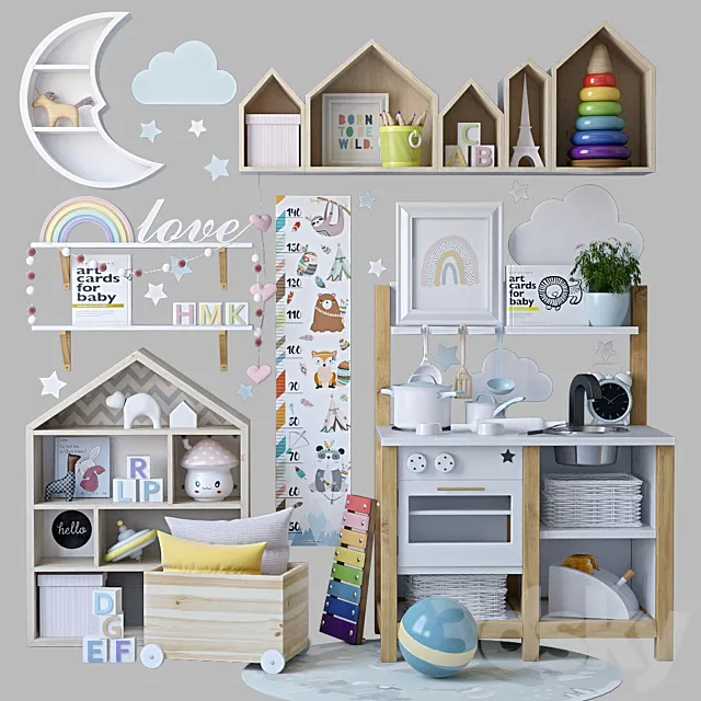 Decor for the nursery 2 3DS Max Model