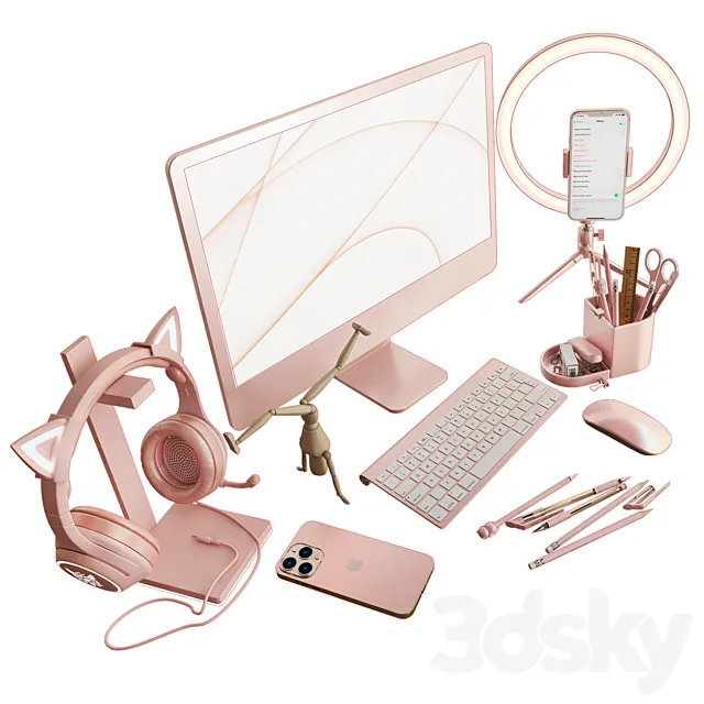 Decor for the workplace in the nursery_3 3DS Max Model