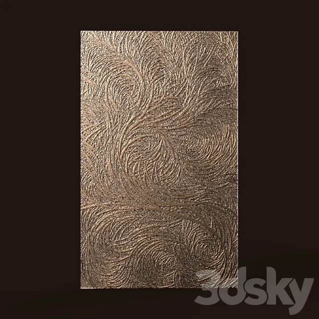 Decor for wall 3d Panel 3DSMax File