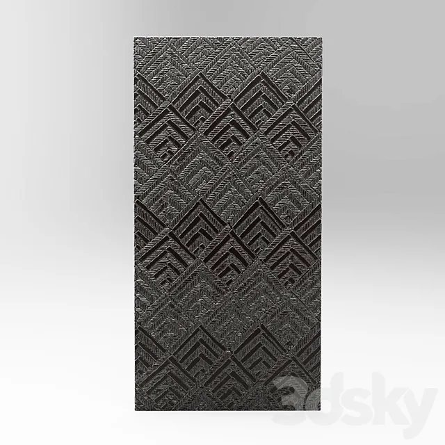 Decor for wall 3d Panel 3DSMax File