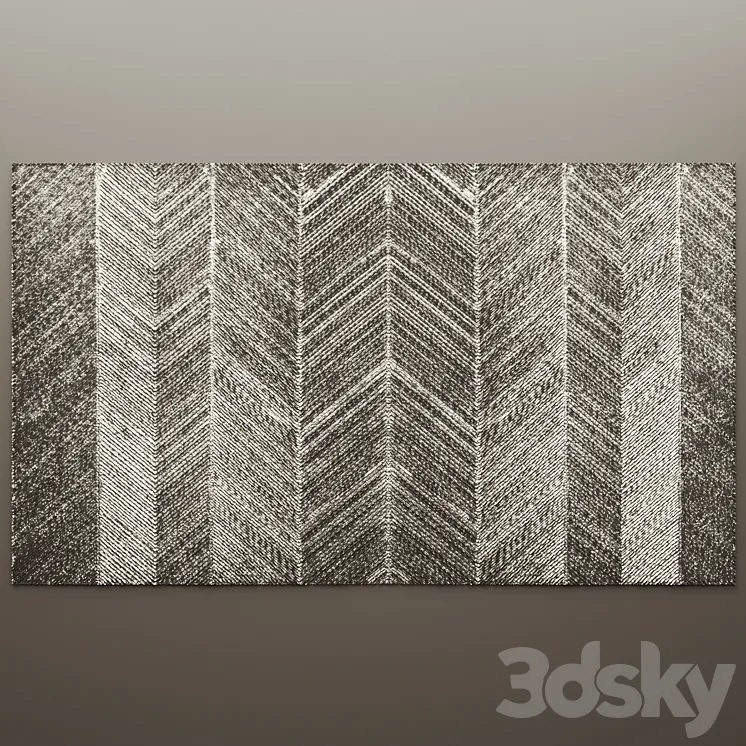 Decor for wall. Panel. 3D 3DS Max