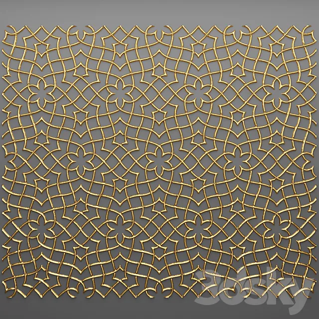 Decor for wall. Panel. 3D 3DSMax File