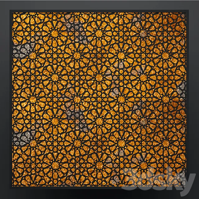 Decor for wall. Panel. 3D 3DSMax File