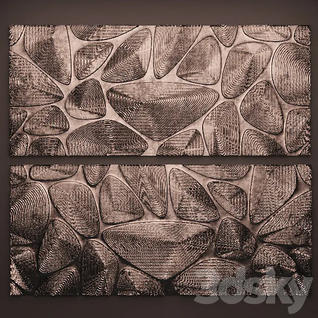 Decor for wall. Panel. 3DS Max Model