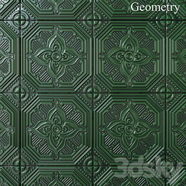 Decor Kerama Marazzi Salinas green 15×15 3ds Max