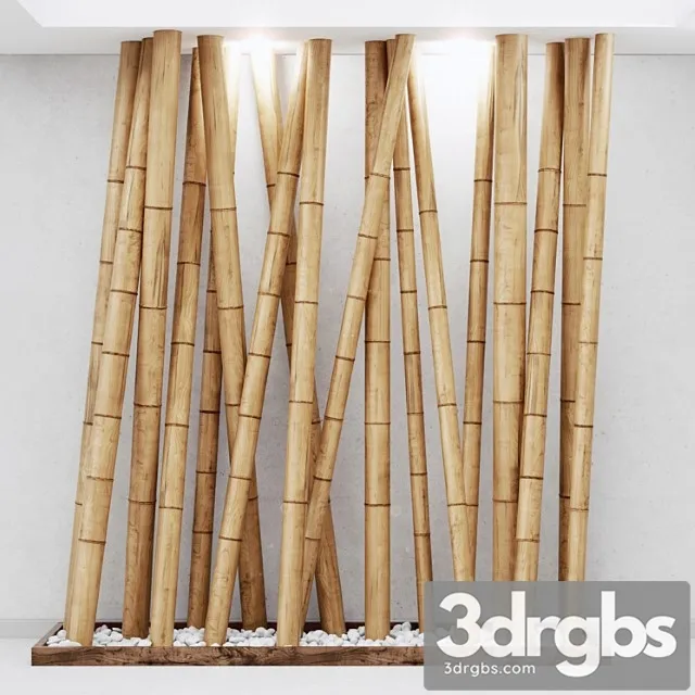 decor of bamboo №14 3dsmax Download