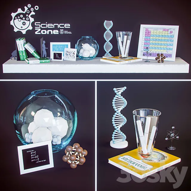 Decor Science Set_01 3ds Max