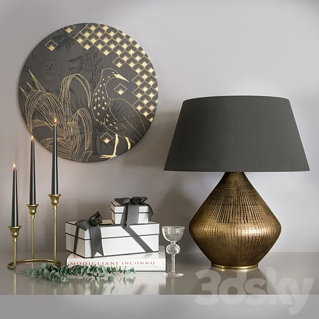 Decor set 003 3ds Max