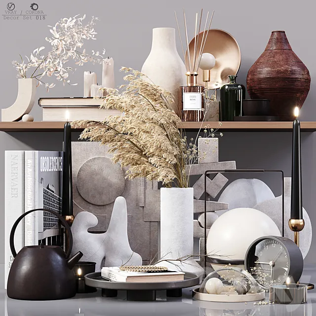 Decor Set 018 3DS Max Model