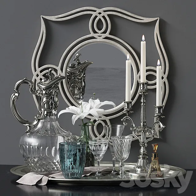 Decor set 6 3DSMax File