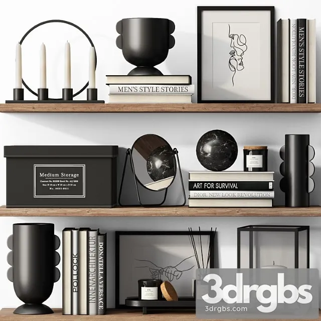 Decor Set Black 3dsmax Download