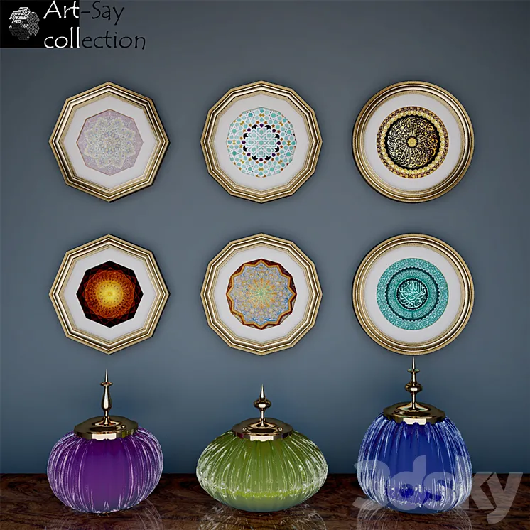 Decor set by Art-Say collection-3 3DS Max