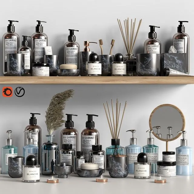 Decor Set for Bathroom 06 3dsMax Model