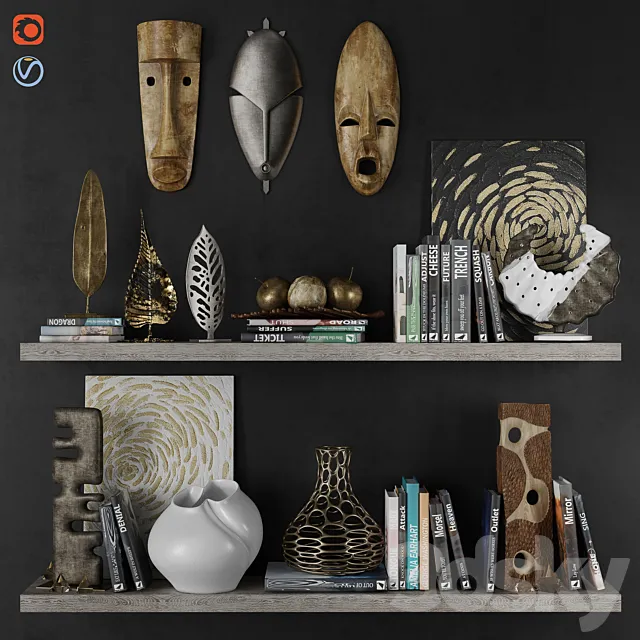 Decor set vol. 001 3DSMax File