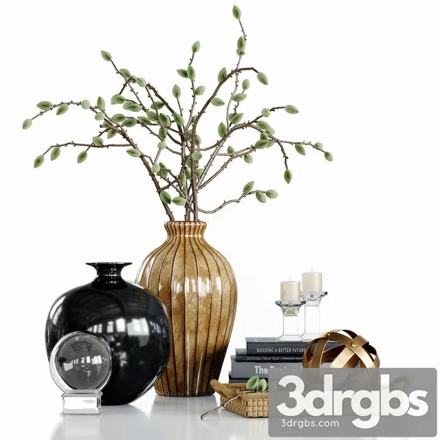 Decor Set With Green Almonds 3dsmax Download