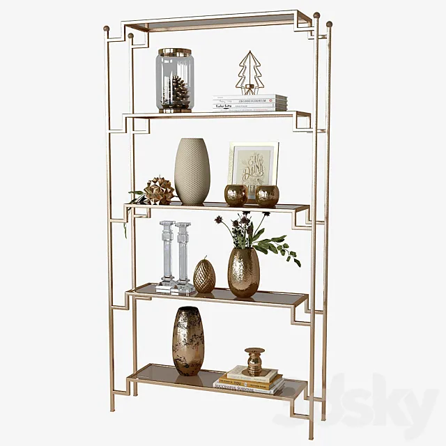 decor shelf set 3DS Max Model