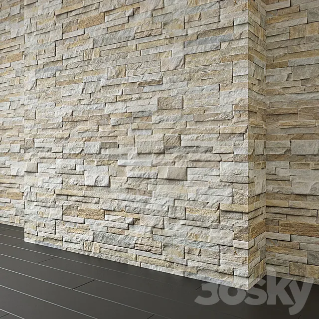 Decor Stone Msi Golden Honey 3ds Max
