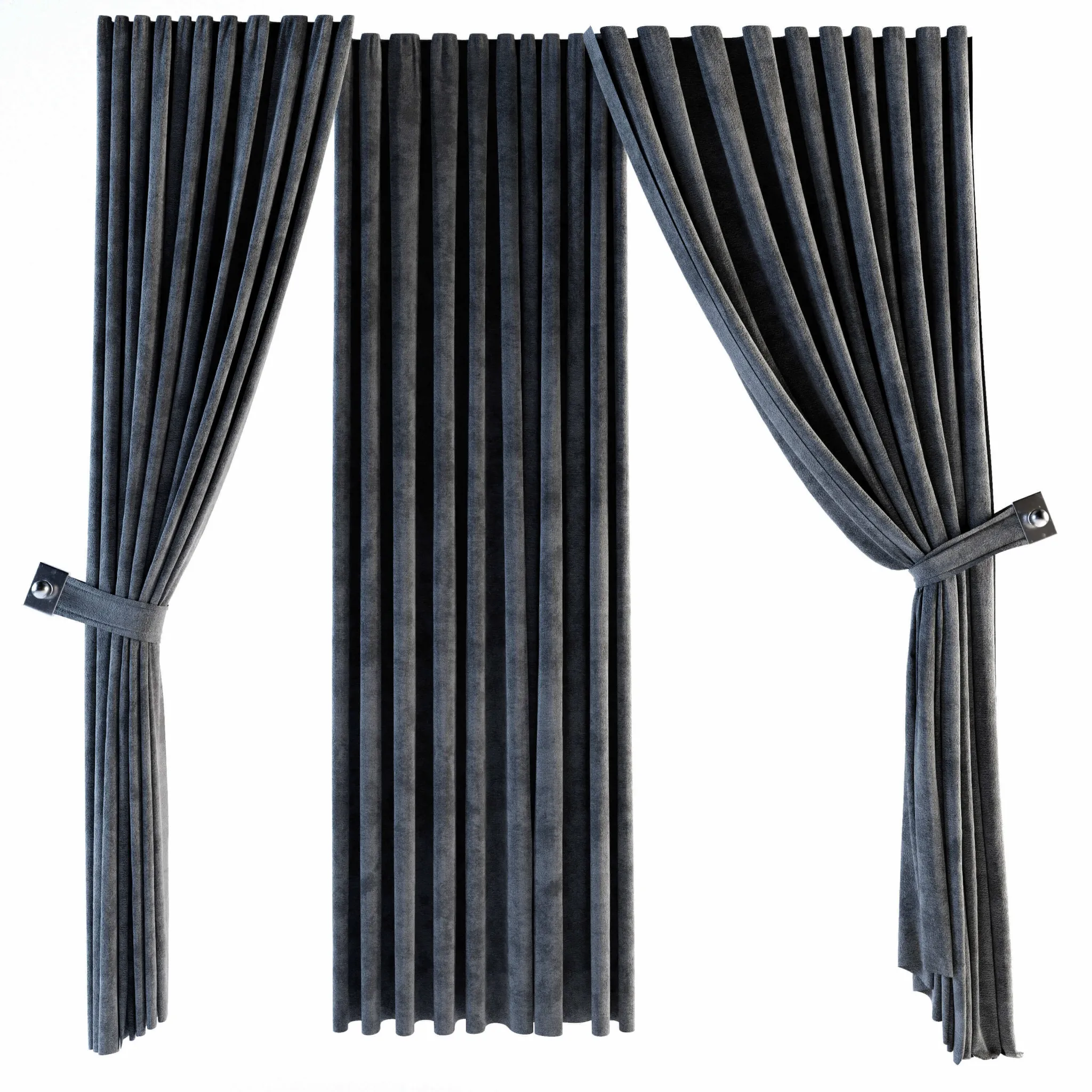 decoration – 3 types of curtains 3ds Max
