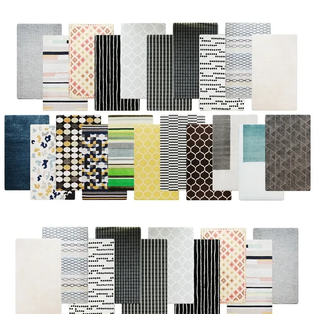decoration – 32 IKEA Rug collection 3ds Max