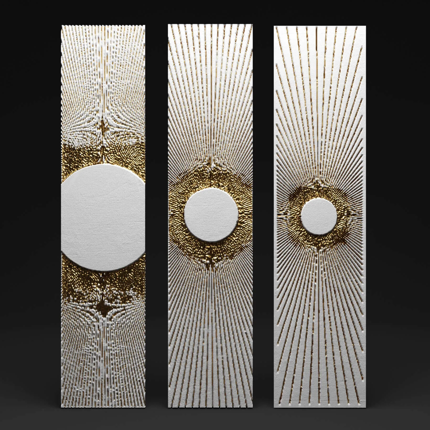 decoration – 3D panel 625 3ds Max