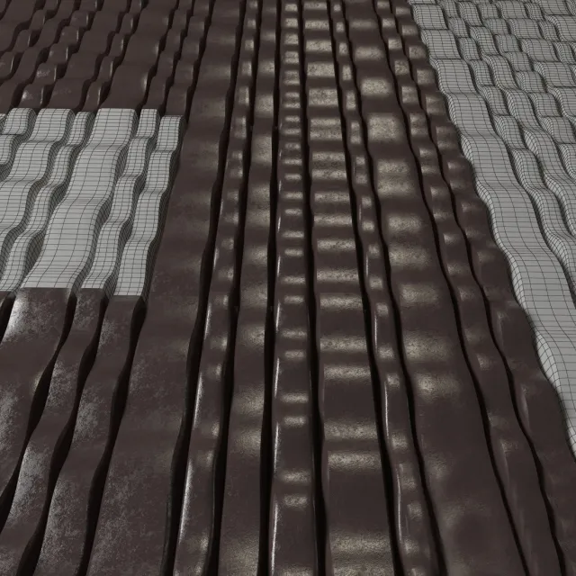 decoration – 3D panel Matrix Real 3ds Max