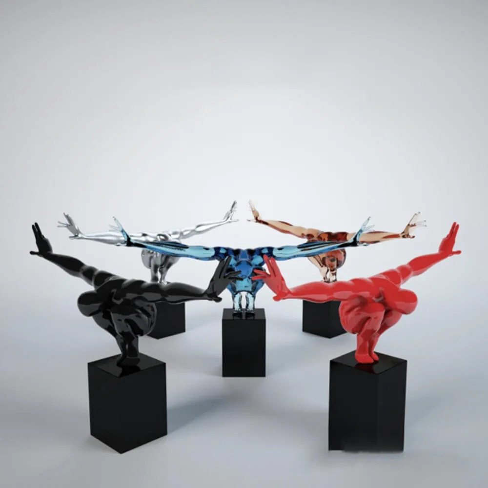 decoration – A sculpture of an athlete. Kare design 3ds Max