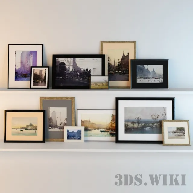 decoration – A selection of watercolors by Joseph Zbukvic 3ds Max