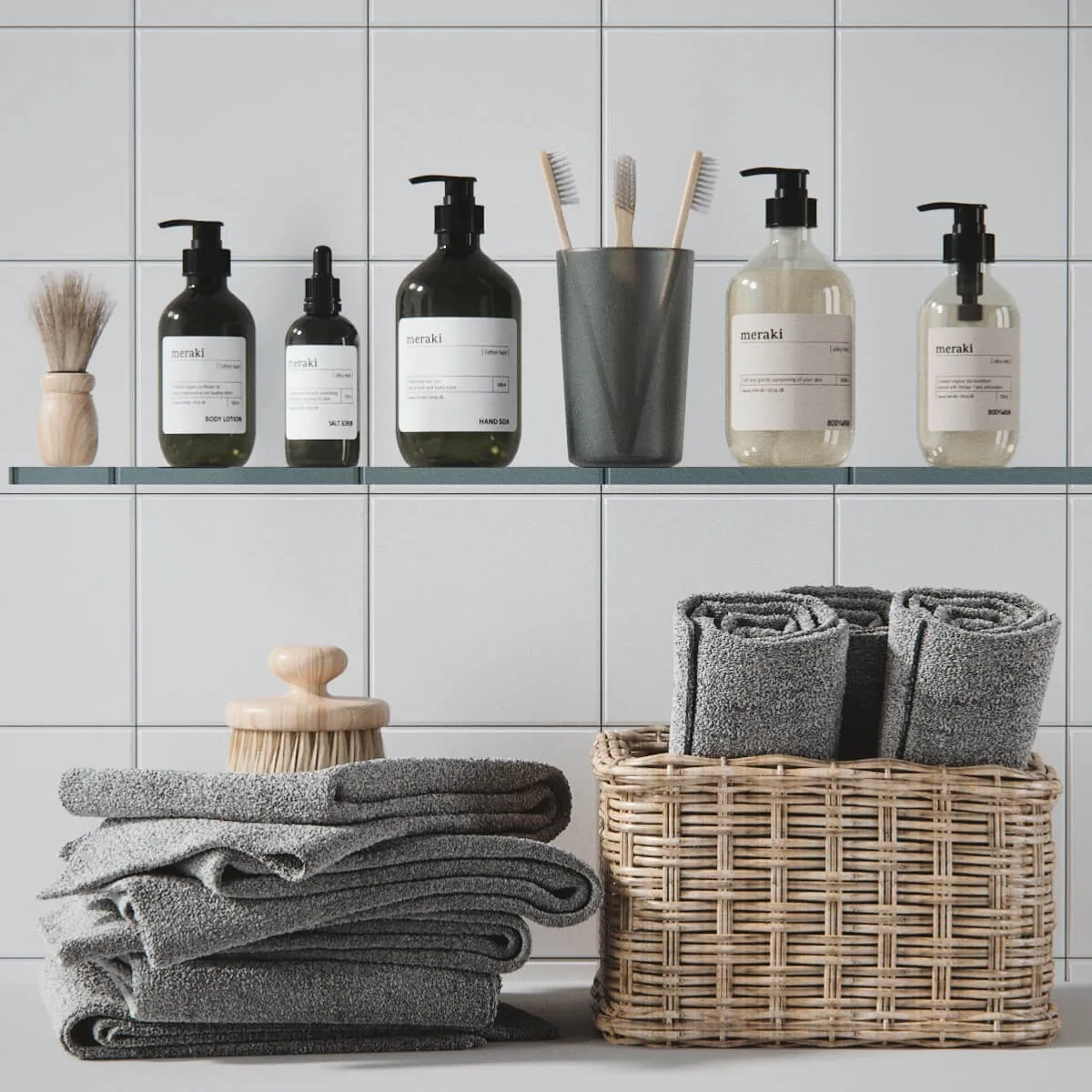 decoration – Accessories decor and cosmetics for bathroom 3ds Max